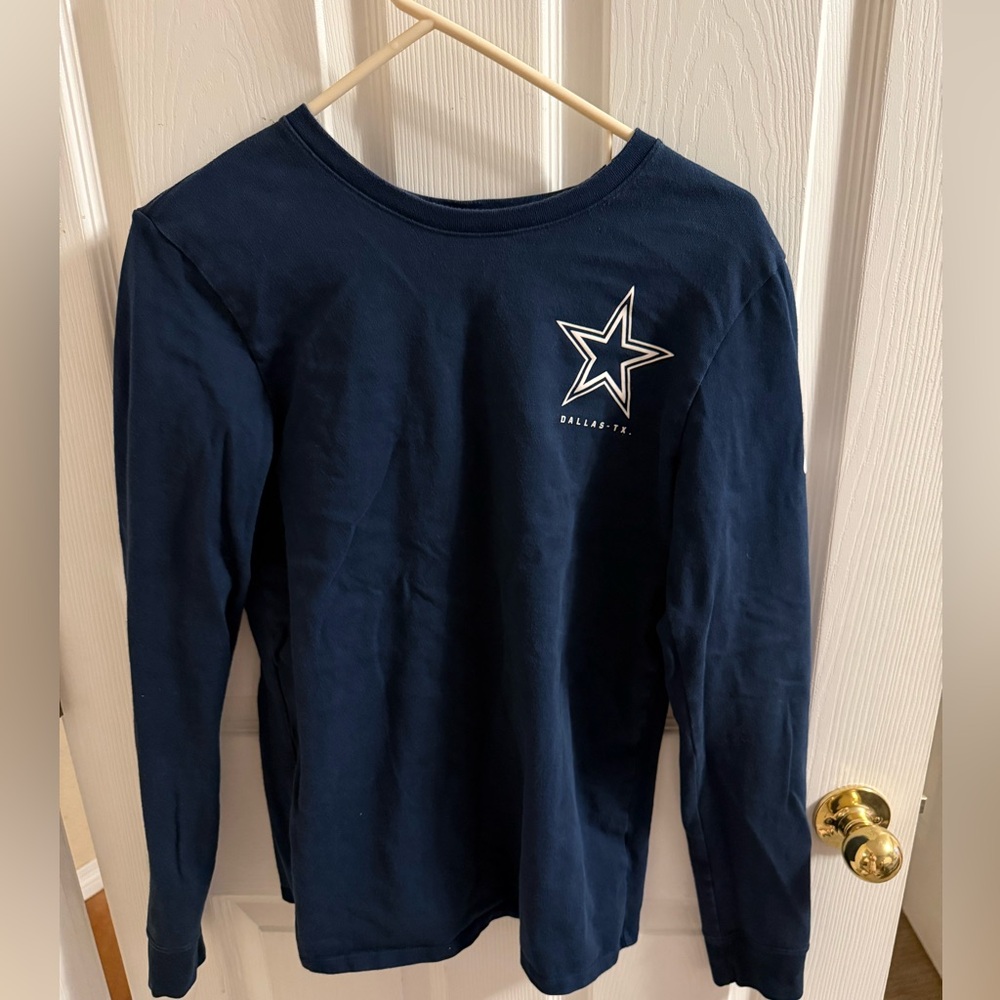 Nike Men's Navy Dallas Cowboys Cavalier Long Sleeve T-shirt